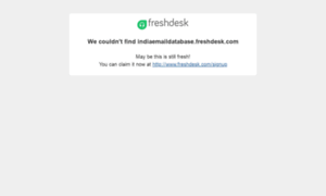 Indiaemaildatabase.freshdesk.com thumbnail