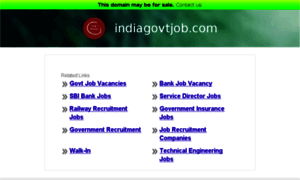 Indiagovtjob.com thumbnail