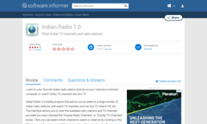Indian-radio.software.informer.com thumbnail