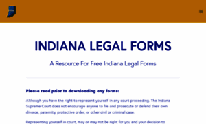 Indiana-legalforms.com thumbnail