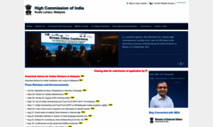 Indianhighcommission.com.my thumbnail