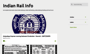 Indianrailinfoblog.blogspot.in thumbnail