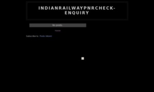 Indianrailwaypnrcheck-enquiry.blogspot.com thumbnail