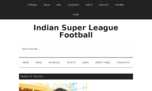 Indiansuperleaguefootball.org thumbnail