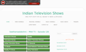 Indiantelevisionshows.com thumbnail