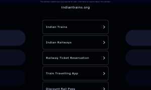 Indiantrains.org thumbnail