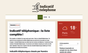 Indicatif-telephone.com thumbnail