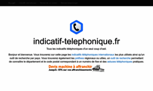 Indicatif-telephonique.fr thumbnail