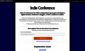 Indieconference.com thumbnail