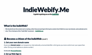 Indiewebify.me thumbnail