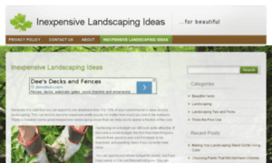 Inexpensivelandscapingideas.net thumbnail
