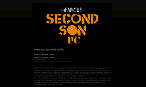 Infamous-secondson.blogspot.com thumbnail