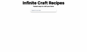 Infinite-craft-recipe.vercel.app thumbnail