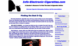 Info-electronic-cigarettes.com thumbnail