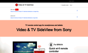 Info.tvsideview.sony.net thumbnail