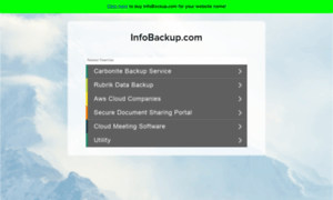 Infobackup.com thumbnail