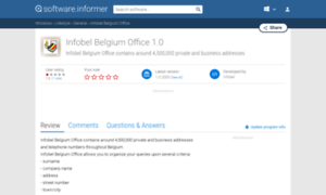 Infobel-belgium-office.software.informer.com thumbnail