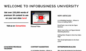 Infobusinessuniversity.com thumbnail