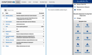 Inforex.clarin-pl.eu thumbnail