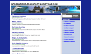 Informatique-transport-logistique.com thumbnail