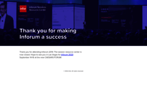 Inforumsessions.infor.com thumbnail