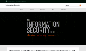 Infosecurity.utdallas.edu thumbnail