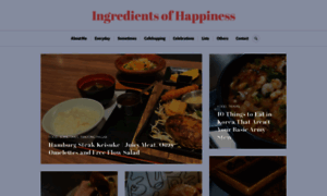 Ingredientsofhappiness.com thumbnail