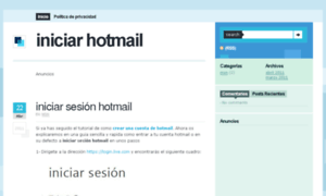 Iniciarhotmail.com thumbnail