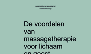 Innersense-massage.nl thumbnail