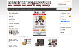 Insanetattooproducts.3dcartstores.com thumbnail