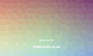 Inseconds.co.za thumbnail