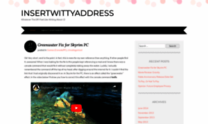 Insertwittyaddress.wordpress.com thumbnail