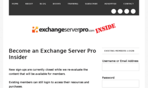 Inside.exchangeserverpro.com thumbnail