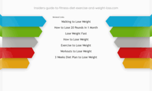 Insiders-guide-to-fitness-diet-exercise-and-weight-loss.com thumbnail