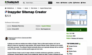 Inspyder-sitemap-creator.findmysoft.com thumbnail