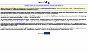 Install-log.sourceforge.net thumbnail