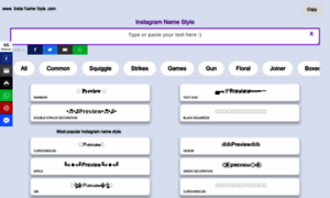 Instanamestyle.com thumbnail