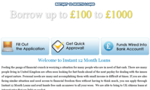 Instant12monthloans.co.uk thumbnail