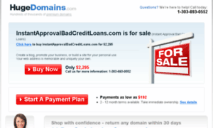 Instantapprovalbadcreditloans.com thumbnail