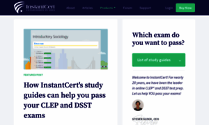 Instantcert.com thumbnail