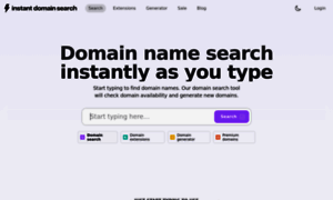 Instantdomainsearch.com thumbnail