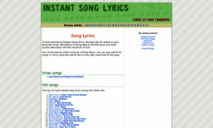 Instantsonglyrics.com thumbnail