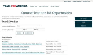 Institutejobs.teachforamerica.org thumbnail
