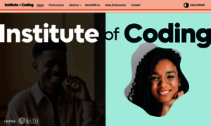 Instituteofcoding.org thumbnail