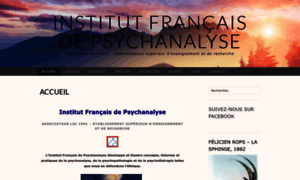 Institutfrancaisdepsychanalyse.com thumbnail