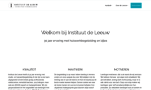 Instituutdeleeuw.nl thumbnail