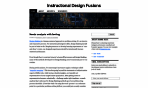 Instructionaldesignfusions.wordpress.com thumbnail