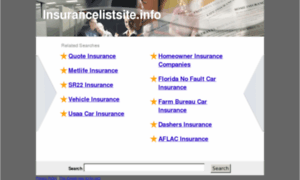 Insurancelistsite.info thumbnail