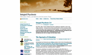 Integralpsychosis.wordpress.com thumbnail