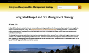 Integratedrangelandfiremanagementstrategy.org thumbnail